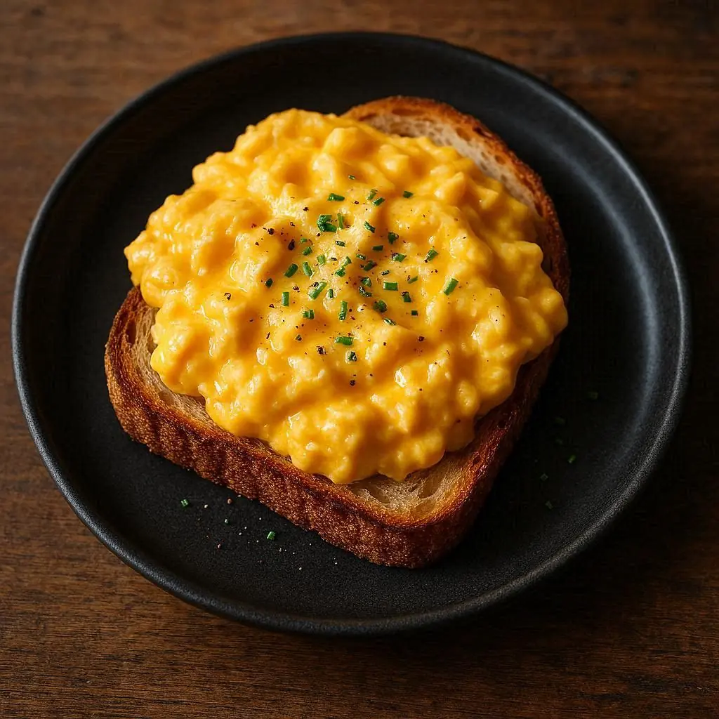 Scrambled Eggs on Toast