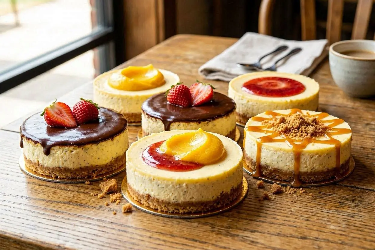 Mini no-bake cheesecakes Selection